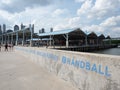 Brooklyn Bridge Park Pier 2 handball courts Royalty Free Stock Photo