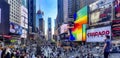 New York, USA May 31, 2023: The famous and beautiful Times Square, in the heart of Manhattan in the heart of the Big Apple. Royalty Free Stock Photo