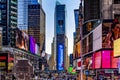 New York, USA May 31, 2023: The famous and enigmatic Times Square, which is the most famous place in the Big Apple, located in Royalty Free Stock Photo