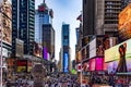 New York, USA May 31, 2023: The famous Times Square, which is the most famous place in the Big Apple, located in the heart and Royalty Free Stock Photo