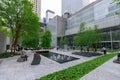 The main garden of MoMA, Museum of Modern Art in Manhattan, NYC Royalty Free Stock Photo