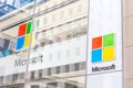 NEW YORK, USA - MAY 15, 2019: Microsoft store in Manhattan. Microsoft is world`s largest software maker dominant in PC