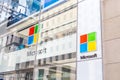 NEW YORK, USA - MAY 15, 2019: Microsoft store in Manhattan. Microsoft is world`s largest software maker dominant in PC