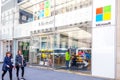 NEW YORK, USA - MAY 15, 2019: Microsoft store in Manhattan. Microsoft is world`s largest software maker dominant in PC