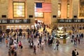 People in Main hall Grand Central Terminal, New York. Royalty Free Stock Photo