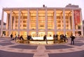 New York, USA - May 29, 2018: People near the David Geffen Hall