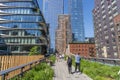 People walking along The High Line in New York