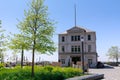 Scenery of Battery park in lower Manhattan, NYC