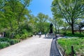 Scenery of Battery park in lower Manhattan, NYC