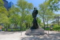 Scenery of Battery park in lower Manhattan, NYC