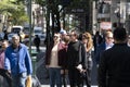 NEW YORK, USA - MAY 6 2019 - 5th Avenue full of people Royalty Free Stock Photo