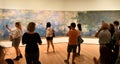 New York, USA - May 25, 2018: A visitors looks at the Claude Mon