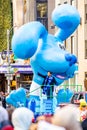 Annual Thanksgiving Macys parade with inflated Blue`s Clues character