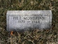 The grave of the world famous Dutch painter Piet Mondrian