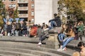 New York, USA - November 3, 2018: People at SoHo Streets, New York