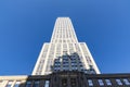 Empire State Building view from street level Royalty Free Stock Photo