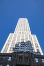 Empire State Building view from street level Royalty Free Stock Photo