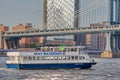 NY Waterway is the fastest and most convenient way to travel in NYC Royalty Free Stock Photo