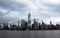 New York, USA - One world trade center Building, observation tower Manhattan New York skyline skyscraper  from ferry Royalty Free Stock Photo