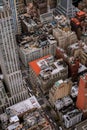 Aerial view of Midtown Manhattan from Empire State Building in New York Royalty Free Stock Photo