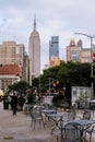 Flatiron District and the Empire State Building in the background Royalty Free Stock Photo