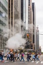 Steam Pipes in New York City. USA