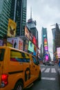 Time Square dusk time cityscape