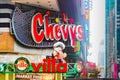 Chevy`s restaurant sign near Times Square