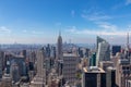 New York - Vibrant urban skyline with towering skyscrapers and impressive architecture