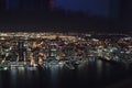 New York view from the top during the night