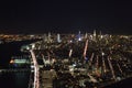 New York view from the top during the night