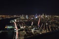 New York view from the top during the night