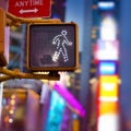 New York Walk Sign Royalty Free Stock Photo