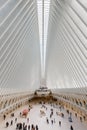 New York World Trade Center Station WTC Manhattan Santiago Calatrava Oculus modern architecture portrait format Royalty Free Stock Photo