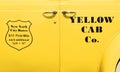 New York Yellow Cab Co. vintage taxi cab