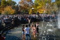 New Yorkers celebrate Joe Biden's election victory Royalty Free Stock Photo