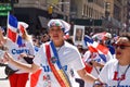 New Yorkers gathering in large numbers for the Dominican Day Parade along Avenue of the Americas