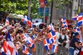 New Yorkers gathering in large numbers to watch the Dominican Day Parade