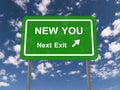 New you, next exit Royalty Free Stock Photo