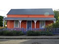 New Zealand: Akaroa historic orange cottage