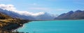 New Zealand, Beautiful Lake and Mountains Landscape