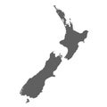 New Zealand blank map icon