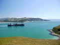 New Zealand: container ship Otago Harbour groyne