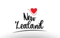 New Zealand country text typography logo icon design