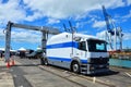 New Zealand Customs Service cargo scanning truck