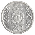 20 New Zealand dollar cents coin