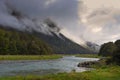 New Zealand Eglington Valley the road from Te Anau to Milford Sound Royalty Free Stock Photo