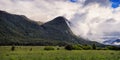New Zealand Eglington Valley the road from Te Anau to Milford Sound Royalty Free Stock Photo