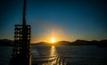 New Zealand, evening ferry from South to North Island.