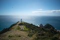New Zealand, far north iconic lighthouse, Cape Reinga. Royalty Free Stock Photo